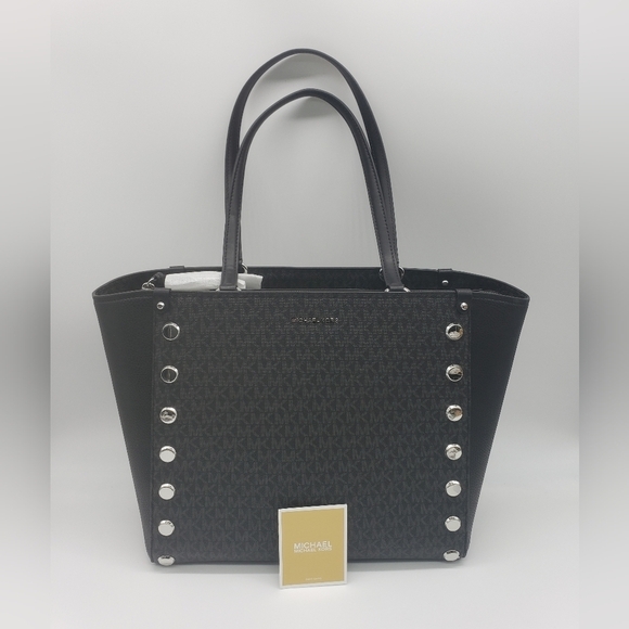 759- MICHAEL Michael Kors Tote Bag Black Color NWT - Picture 8 of 12